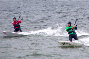 Course racing kiteboarding style Course racing kiteboarding style