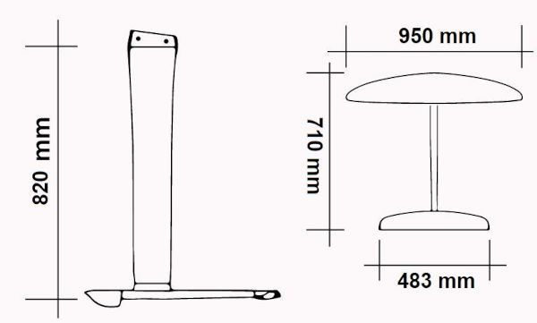 Moses SABFOIL M82 W950/S483 Foil Kit Dimension