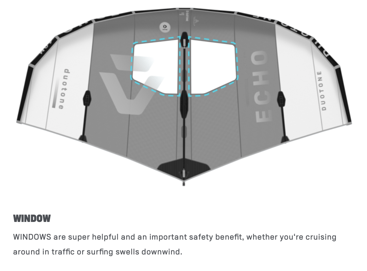 Window for Echo Foil Wing.