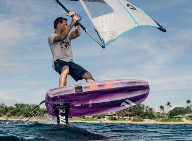 Shreding on the Sky Wing board
