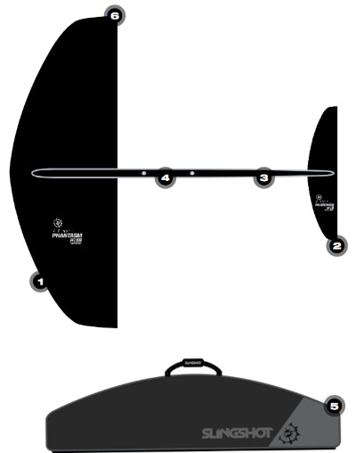 2022 Slingshot PFI 928/872 Lower Foil Set Tech Features