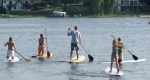 Stand Up Paddleboarding on your knees