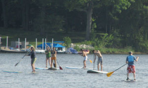 Stand Up Paddleboarding - standing up