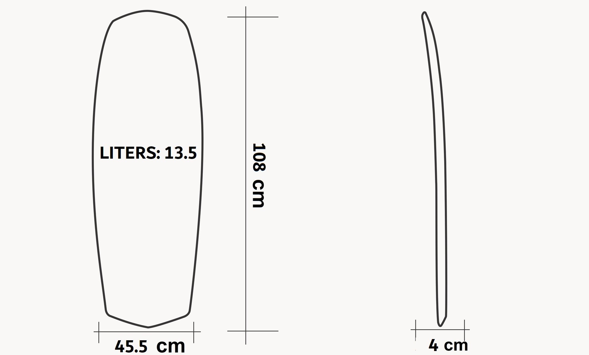 Moses T35 Carbon rail board specs Moses T35 specs and dimensions