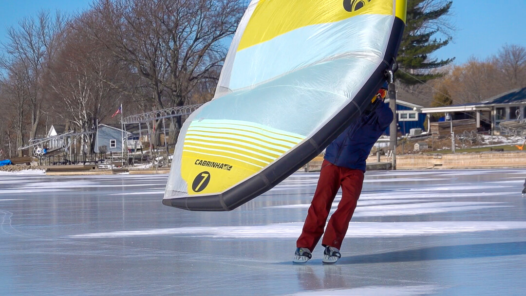 What Do Wing Foilers Do When Their Lake Freezes Over? - MACkite