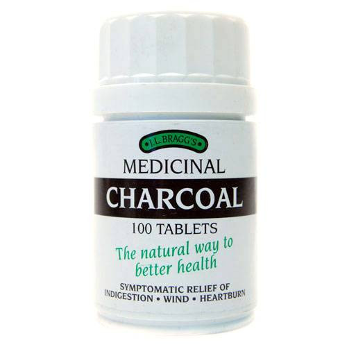 Braggs, Charcoal Tabs, 100 Tablets