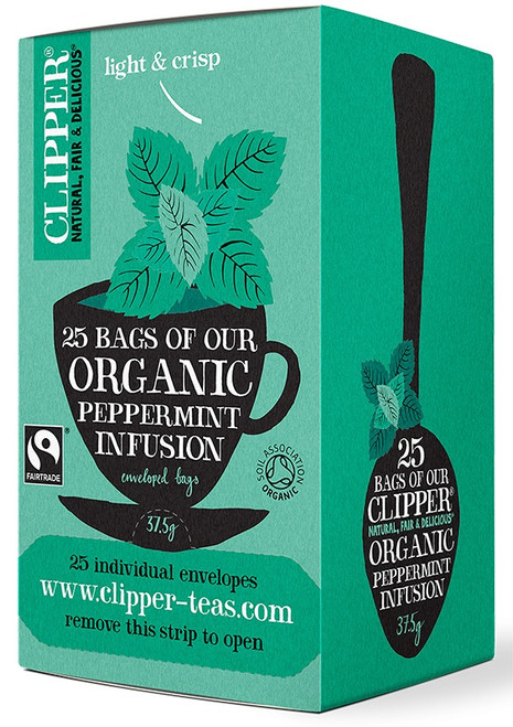 Clipper, Fairtrade Organic Peppermint Envelopes, 20 bags