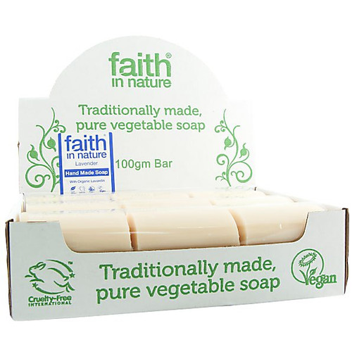 Faith in Nature, Lavender Soap Unwrapped, 18 box