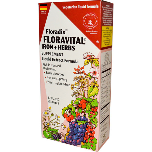 Floradix, Floravital Yeast And Gluten Free, 250ml