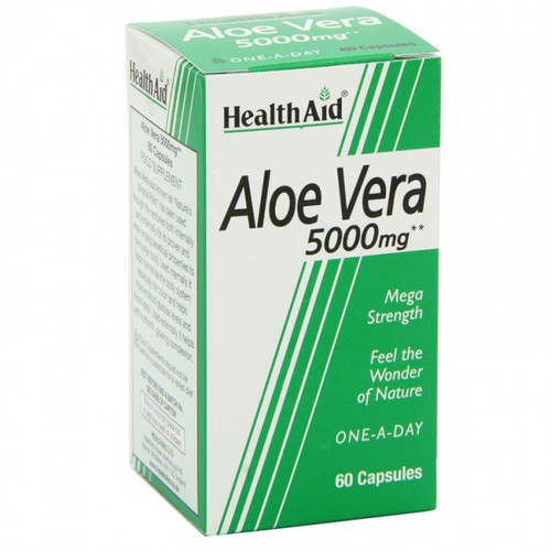 Health Aid Aloe Vera 5000mg, 60 Capsules
