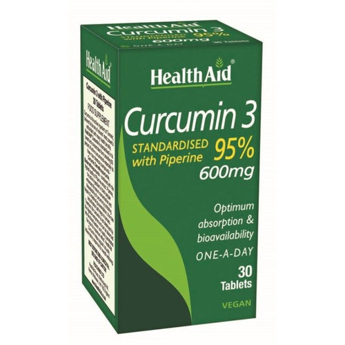 Health Aid Curcumin 3, 30 Tablets
