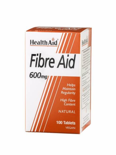 Health Aid Fibre Aid 600mg (95% Fibre), 100 Tablets