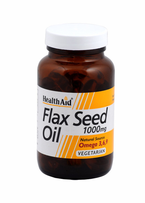 Health Aid Flaxseed Oil 1000mg, 60 Capsules