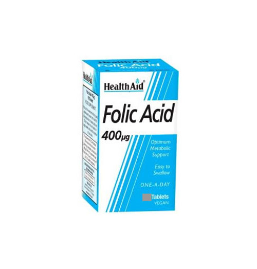 Health Aid Folic Acid 400ug (Dispenser Pack), 1000 Tablets