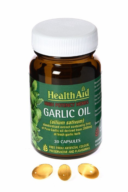 Health Aid Garlic Oil 2mg - Standardised, 30 Capsules