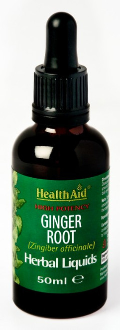 Health Aid Ginger Root (Zingiber officinale) Liquid, 50ml