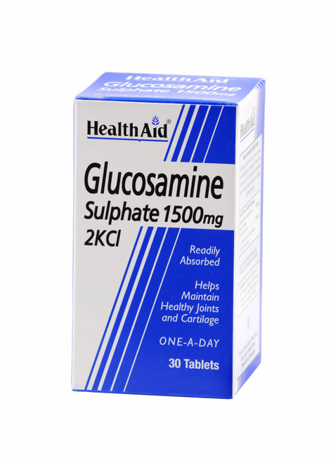 Health Aid Glucosamine Sulphate 2KCl 1500mg, 30 Tablets