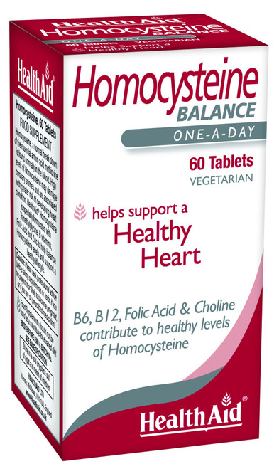 Health Aid Homocysteine (Trimethylglycine, Choline, Vit B12 ++), 60 Tablets