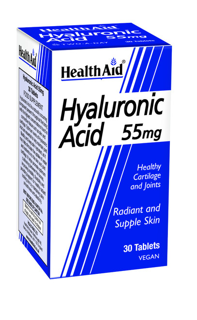 Health Aid Hyaluronic Acid 55mg, 30 Tablets