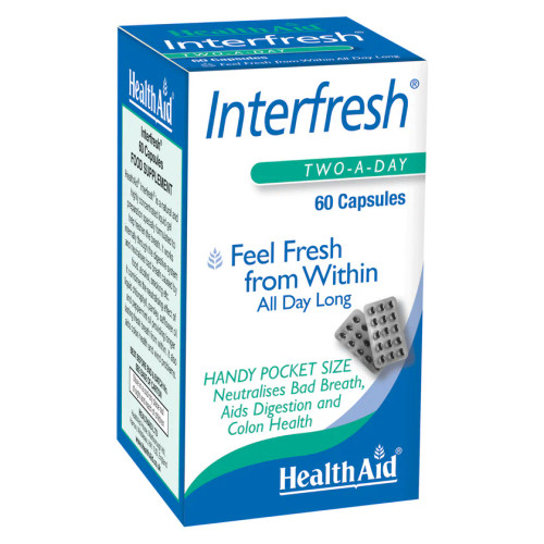 Health Aid Interfresh (Fresh Breath Capsules) - Blister Pack, 60 Capsules