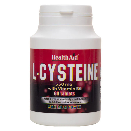 Health Aid L-Cysteine 550mg, 60 Tablets