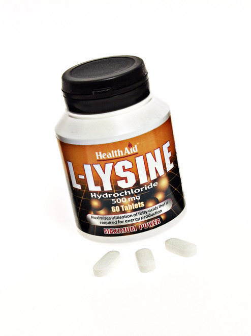 Health Aid L-Lysine HCI 500mg, 60 Tablets