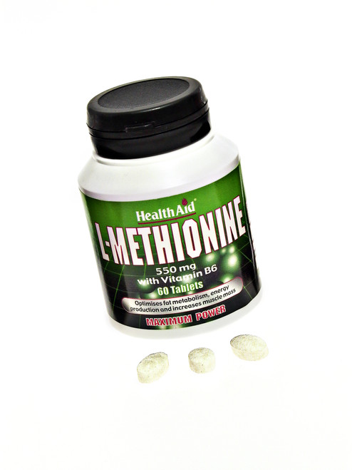 Health Aid L-Methionine 550mg, 60 Tablets