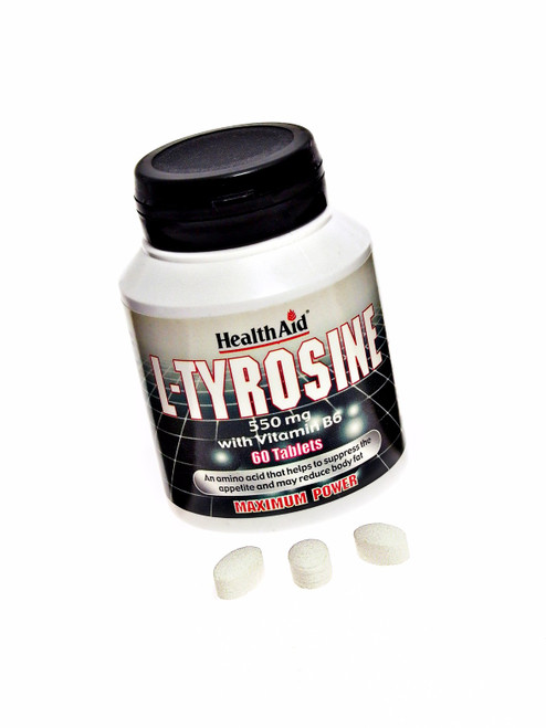 Health Aid L-Tyrosine 550mg, 60 Tablets
