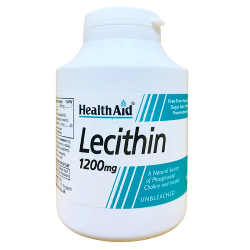 Health Aid Lecithin 1200mg (unbleached), 100 Capsules Health Aid Lecithin 1200mg (unbleached), 100 Capsules
