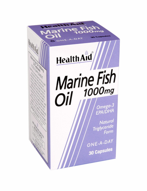Health Aid Marine Fish Oil 1000mg, 30 Capsules