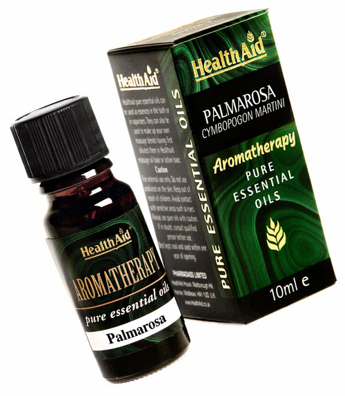Health Aid Palmarosa Oil (Cymbopogon martini), 10ml