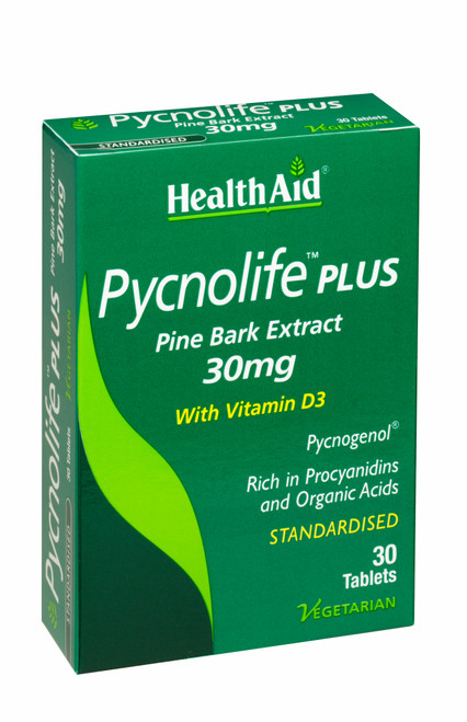 Health Aid Pycnolife Plus - Blister, 30 Tablets