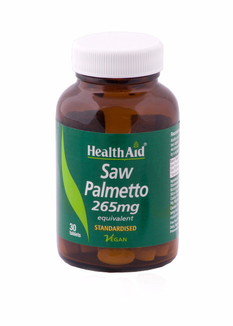 Health Aid Saw Palmetto 265mg Equivalent, 30 Tablets