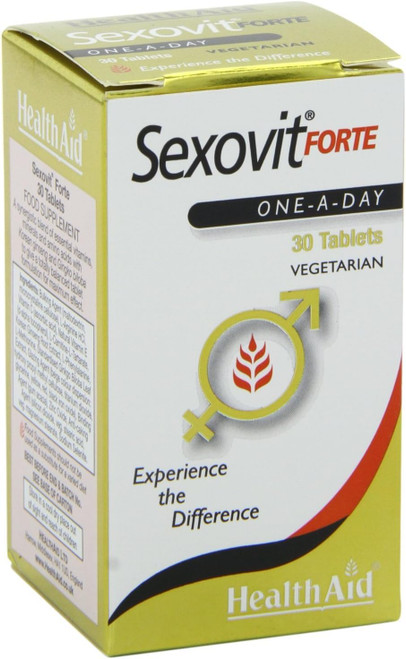Health Aid Sex-O-Vit Forte (Arginine, Korean Ginseng, Vit E ++), 90 Tablets