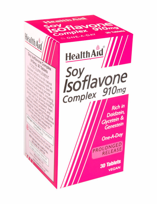 Health Aid Soya Isoflavone Complex 910mg, 30 Tablets