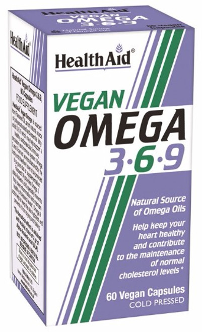 Health Aid Vegan Omega 3 - 6 - 9, 60 Capsules