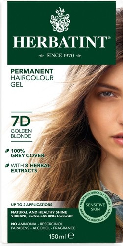 Herbatint, Golden Blonde Hair Colour 7D, 150ml