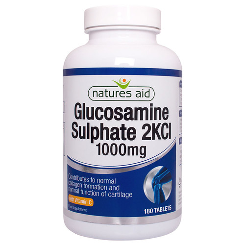 Natures Aid Glucosamine 2KCI 1000mg 180 tablets