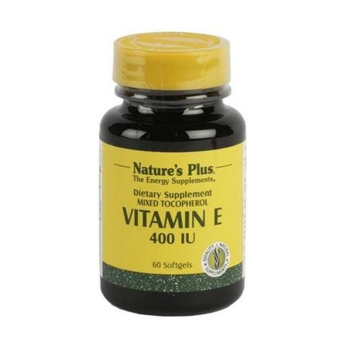 Natures Plus Vitamin E Mixed Tocopherol 400iu 60 softgels