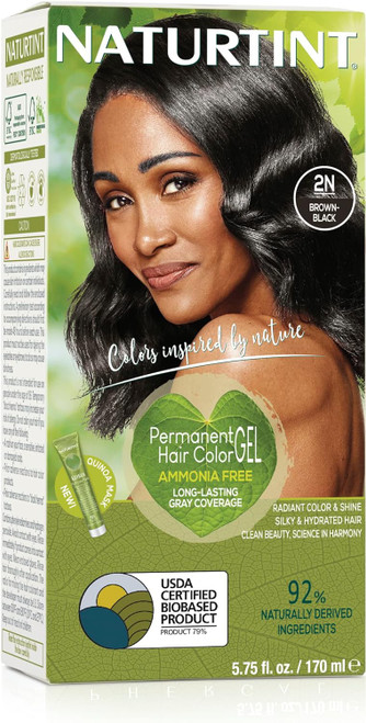 Naturtint, Hair Dye Brown Black 2N, 170ml Naturtint, Hair Dye Brown Black 2N, 170ml