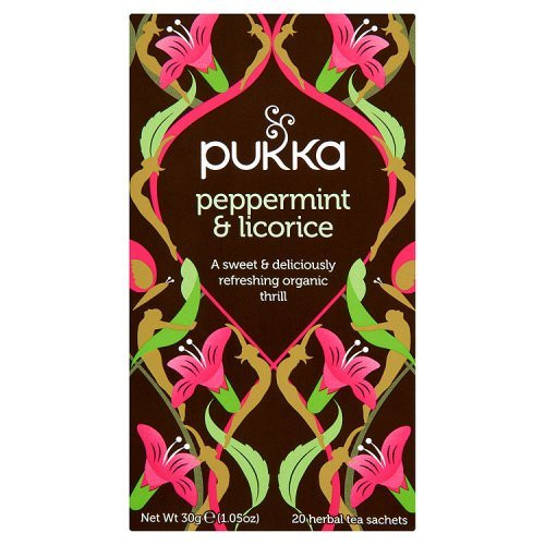 Pukka Herbs, Organic Peppermint & Licorice Tea, 20 sachets