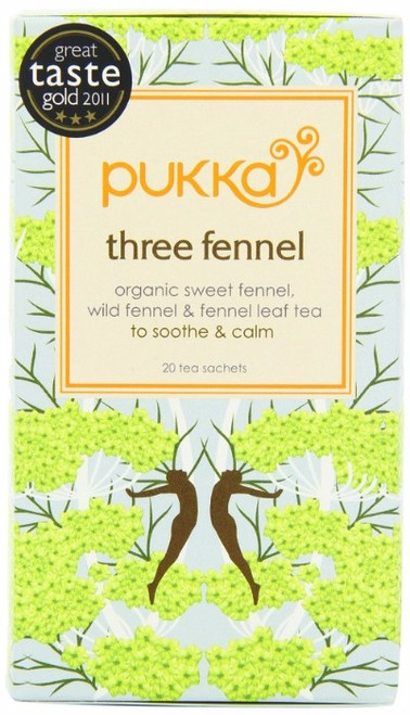 Pukka Herbs, Three Fennel Tea, 20 sachets