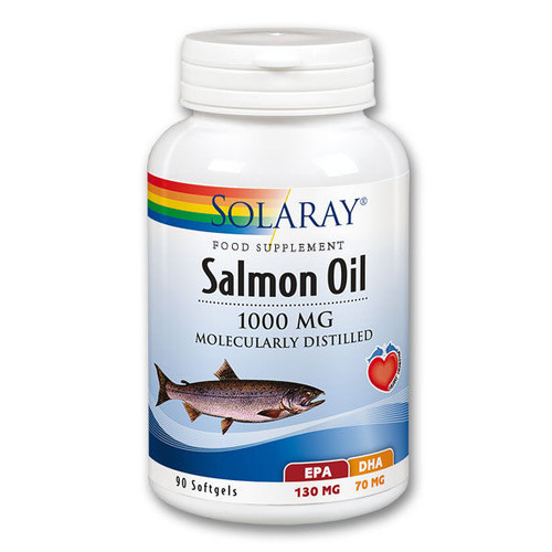 Solaray Salmon Oil 1000mg, 90 Capsules