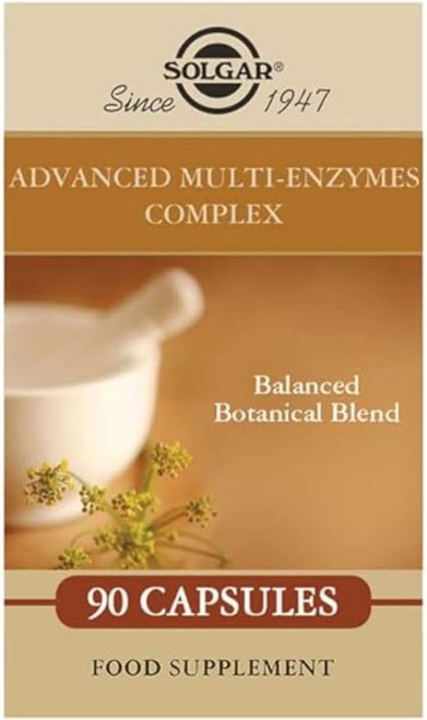 Solgar Advanced Multi-Enzymes Complex Vegetable Capsules, 90