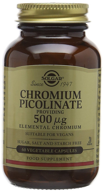 Solgar Chromium Picolinate 500 ug Vegetable Capsules, 60