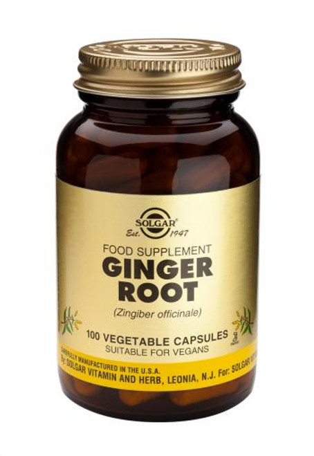 Solgar Full Potency Ginger Root Vegetable Capsules, 100