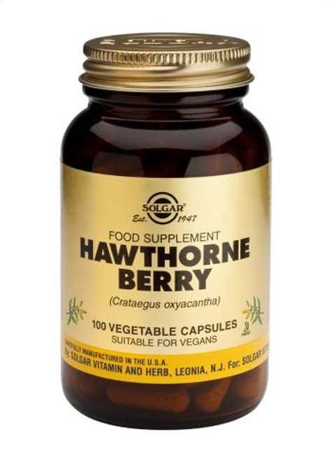 Solgar Full Potency Hawthorn Berry Vegetable Capsules, 100