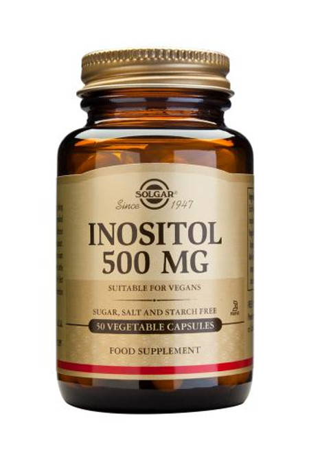 Solgar Inositol 500 mg Vegetable Capsules, 50