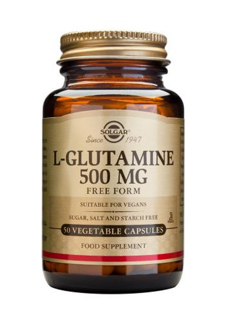 Solgar L-Glutamine 500 mg Vegetable Capsules, 50