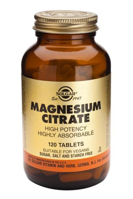 Solgar Magnesium Citrate Tablets, 120